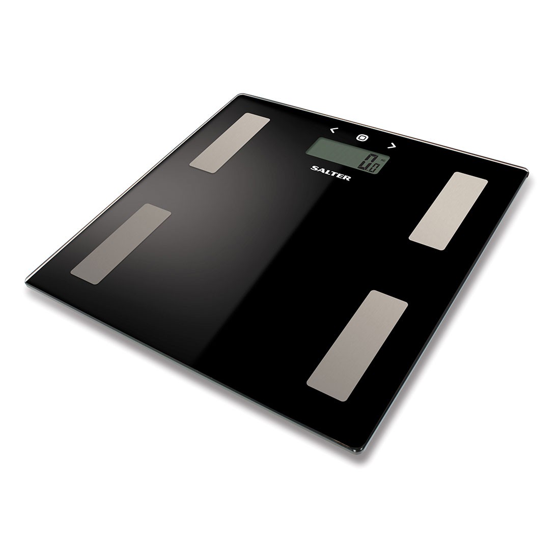 Salter 9150 BK3R Black Glass Analyser Bathroom Scales