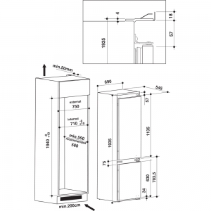 Int. külmik WHIRLPOOL SP40 801 EU1
