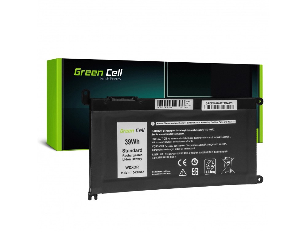 Battery Green Cell WDX0R WDXOR for Dell Inspiron 13 5368 5378 5379 14 5482 15 5565 5567 5568 5570 5578 5579 7560 7570 17 5770