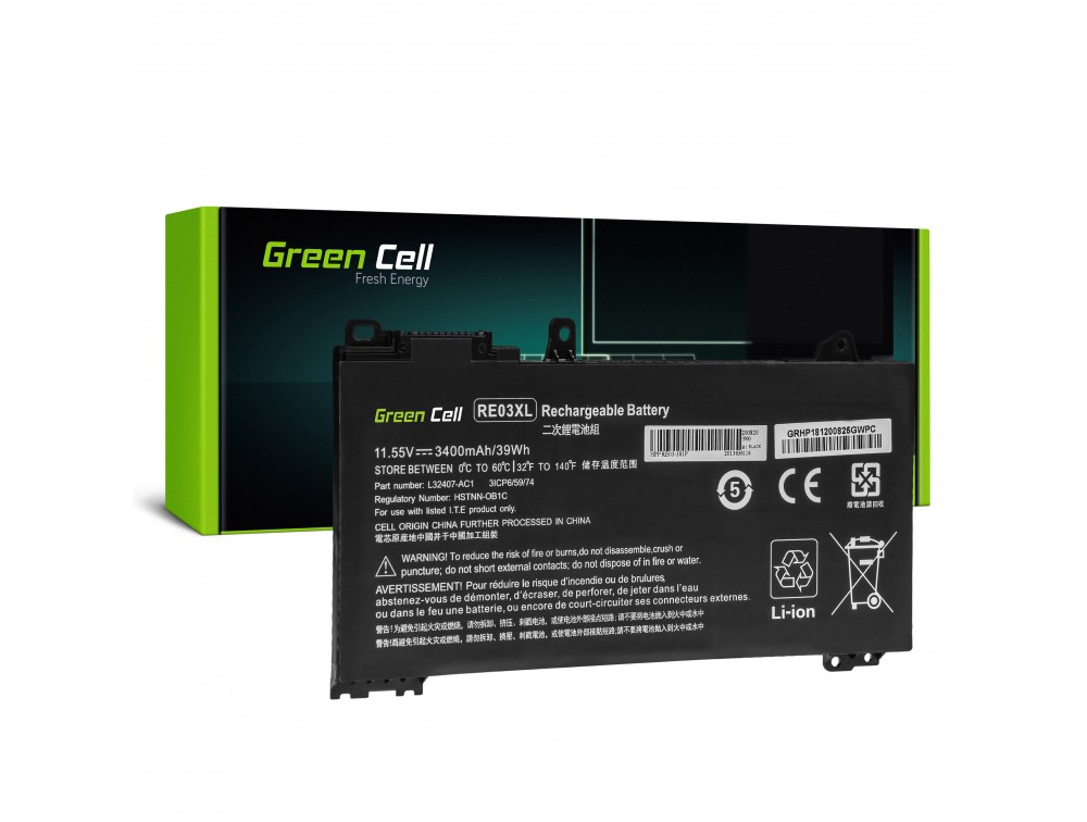Battery Green Cell RE03XL for HP ProBook 430 G6 G7 440 G6 G7 445 G6 G7 450 G6 G7 455 G6 G7 445R G6 455R G6