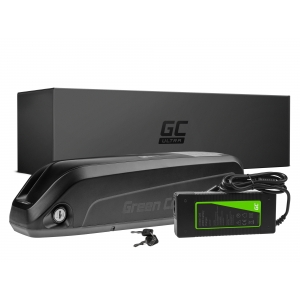 Green Cell Ultra® E-Bike Akku 36V 17Ah Li-Ion Down Tube Batterie mit Ladegerät