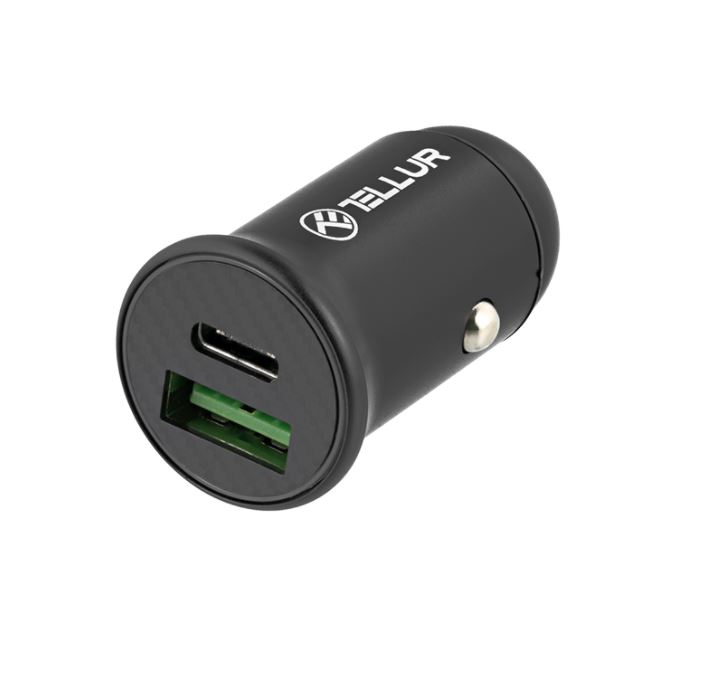 Tellur Car Charger PD60W QC30W FCC7 black