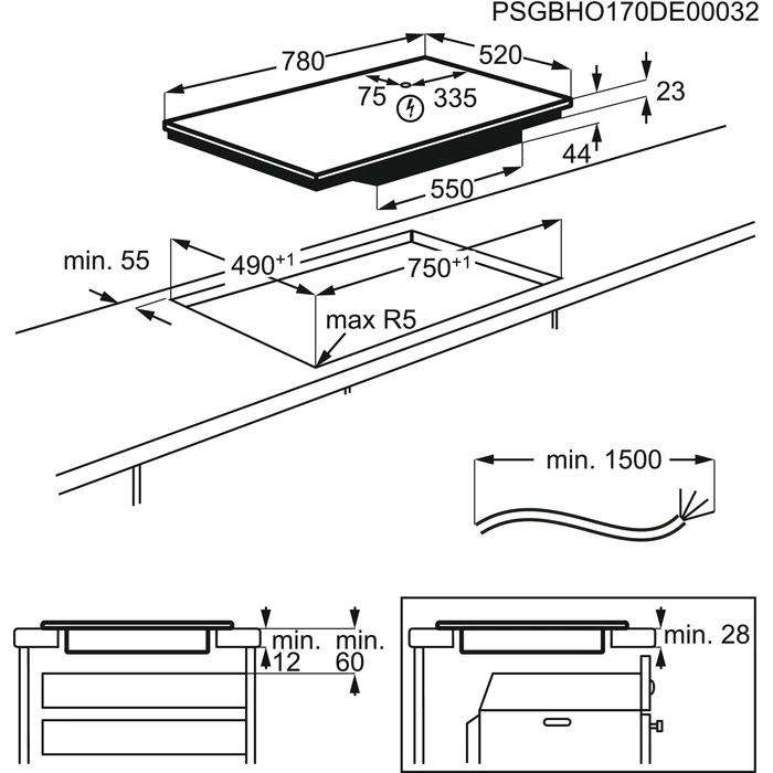 Induktsioon-pliidiplaat AEG (4) IPE84531FB