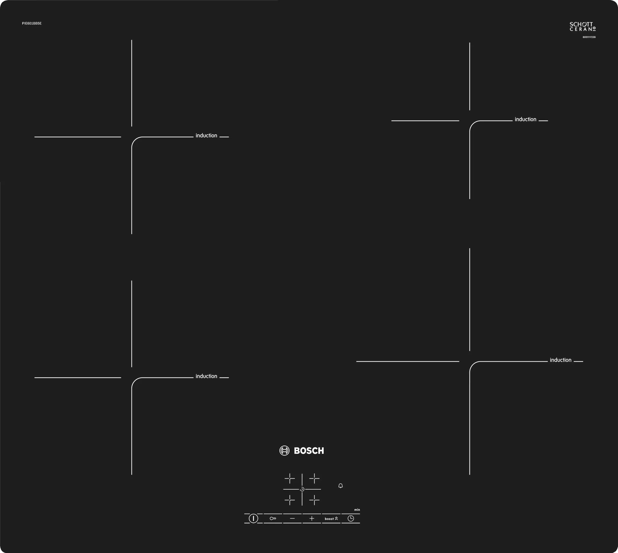 Induktsioon-pliidiplaat BOSCH (4) PIE601BB5E