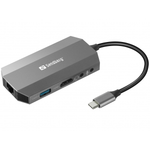 Sandberg 136-33 USB-C 6-in-1 Travel Dock