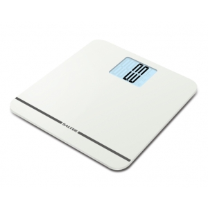 Salter Toughened Glass Compact Electronic Bathroom Scale - Silver