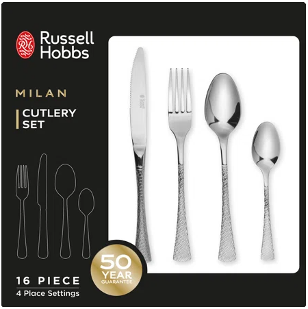 Russell Hobbs RH02229EU7 Milan cutlery set 16pcs