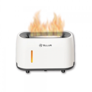 Tellur Flame aroma diffuser 240ml, 12 hours, remote control, white