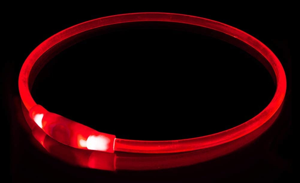 KABB LED Collar for Dogs and Cats Red