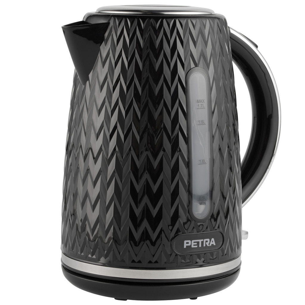 Petra PT3864BLKVDEEU10 Chevron Jug Kettle black