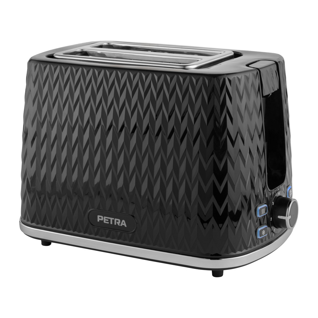 Petra PT3860BLKVDEEU10 Chevron 2 Slice toaster