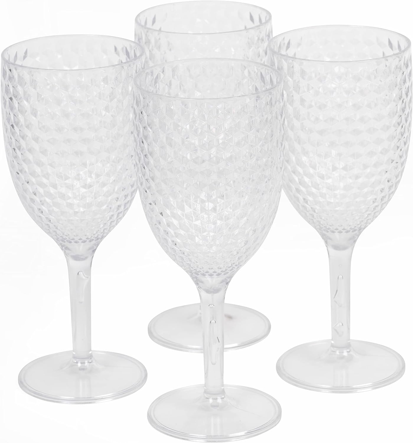 Cambridge CM07655EU7 Fete Diamond 4pcs wine glass set clear