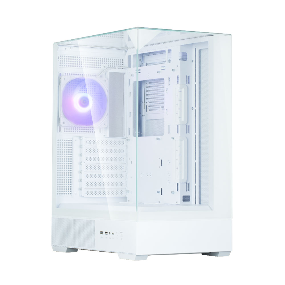 Zalman P40 Prism White, ARGB Fan x1