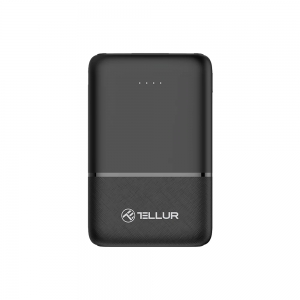 Tellur 5000mAh power bank 2xUSB+USB-C+MicroUSB black