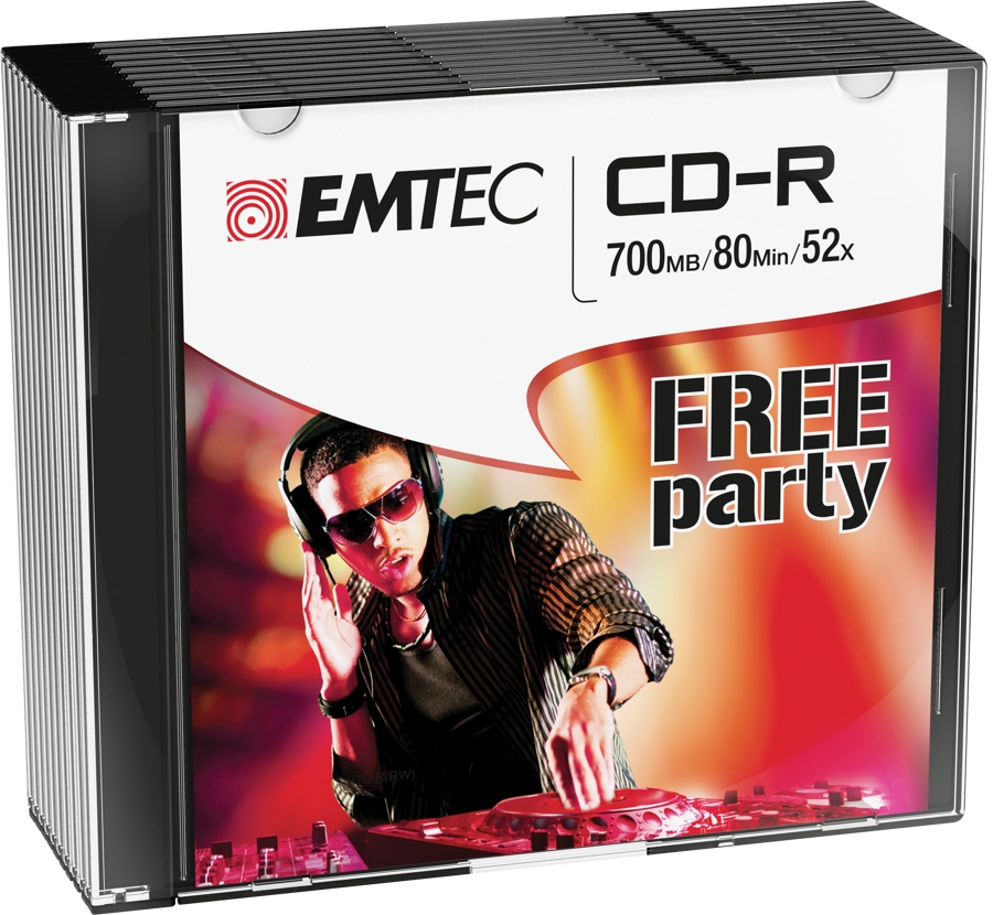 Emtec CD-R 700MB/80MIN 52x Free Party 10 pcs