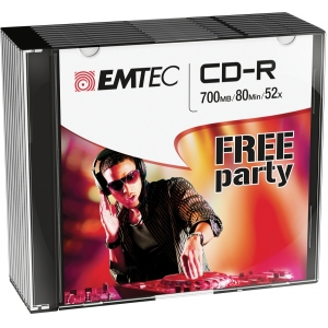Emtec CD-R 700MB/80MIN 52x Free Party 10 pcs