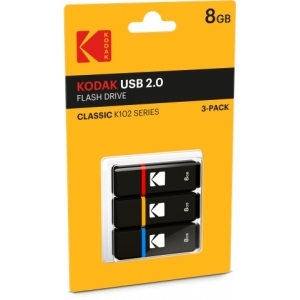 Kodak USB2.0 K100 8GB P3 EKMMD8GK102P3 (3 pcs)