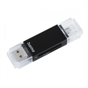 Hama 00181056 USB 2.0 OTG Card Reader Aluminium