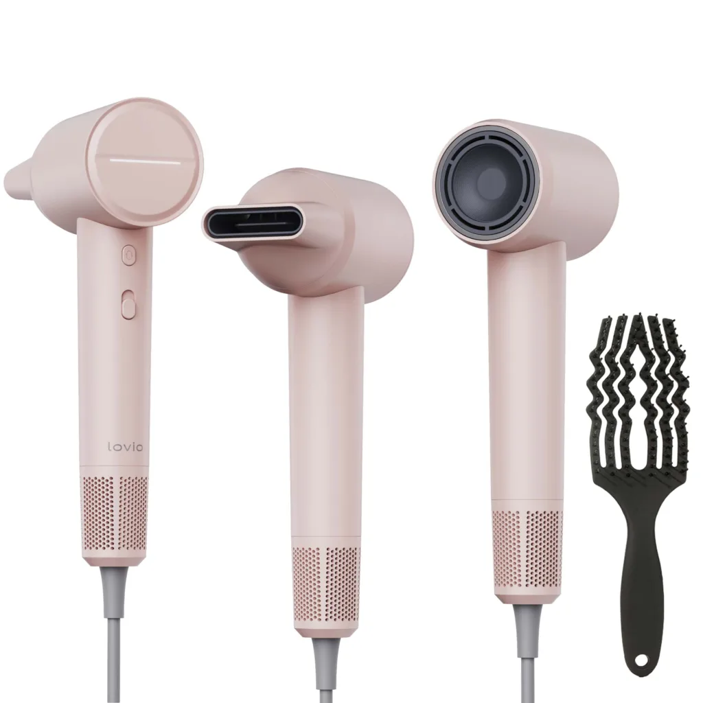 Lovio LVHD001PK Hair Dryer With Ionization AirFlow